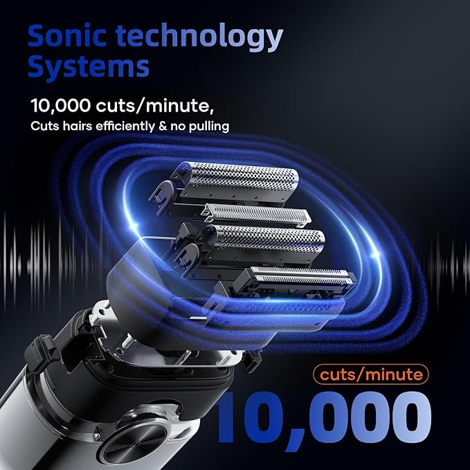 Kensen Upgraded 4 Floating Blades Foil Shave