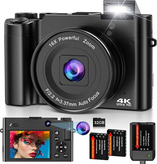 Digital Camera 4K 64MP