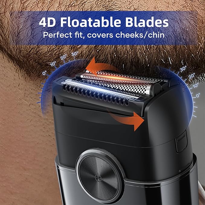 Kensen Upgraded 4 Floating Blades Foil Shave