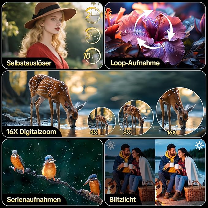 Digital Camera 4K 64MP