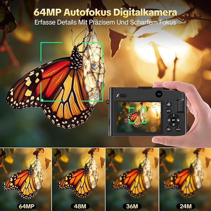 Digital Camera 4K 64MP